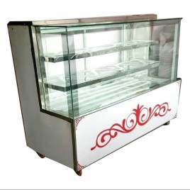 Rectangular Pastry Display Counter, For Bakery