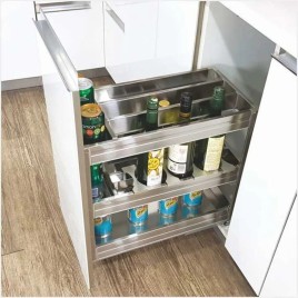 Rectangular Stainless Steel Pull Out Drawer Basket