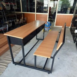 Rectangular Wooden School Desk