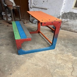 Recycled Plastic School Bench 2 Seater