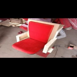 Red Mild Steel School Desk Tip Up Chair, For Schools And Colleges