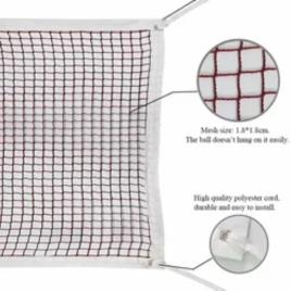 Red Nylon Badminton Net, For Indoor And Outdoor