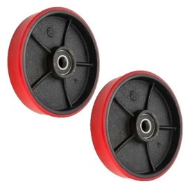 Red Polyurethane PU Drive Wheel, Size: 180 X 50, Model Name/Number: HK-129