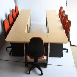 Remtech U shape Wooden Conference Table, Size: 10feet X 5feet, Warranty: 1 Year