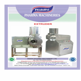 Riddhi 130 Die & Roller Type Xtruder GMP Model Machine, Capacity: 200-300kg