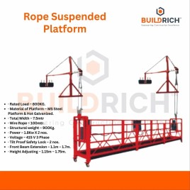 Rope Suspended Platform, 800KG