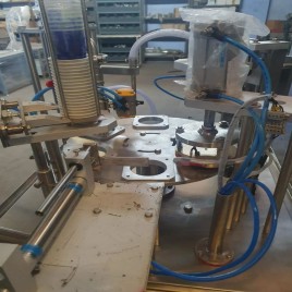 Rotary Lassi Cup Filling And Sealing Machine