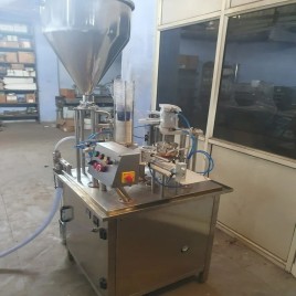 Rotary Lassi Cup Filling And Sealing Machine