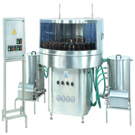 Rotary Semi Automatic Bottle Washing Machine, 3HP