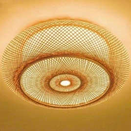 Round Bamboo Woven Lampshade, For Indoor