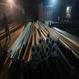 Round GI Octagonal Pole, For Outdoor, 12m