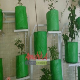 Round HDPE Grow Bag 09"" X 12""(200 GSM), For Terrace Gardening