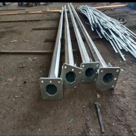 Round Hot Dip Galvanized Street Light Pole, 9m