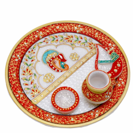 Round Marble Stylish Thali