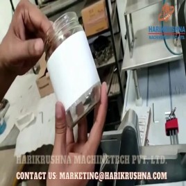 Round Semi-Automatic Sticker Labeling Machine