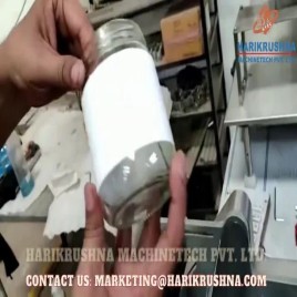 Round Semi-Automatic Sticker Labeling Machine