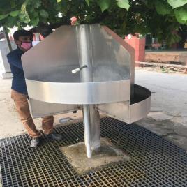 Round Stainless Steel Water Vat Railway, 1, Size: 1200