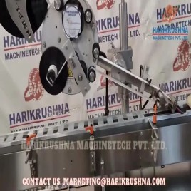 Round Top and Bottom Sticker Labeling Machine, For Industrial