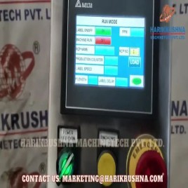 Round Top and Bottom Sticker Labeling Machine, For Industrial