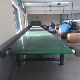 Rubber Flat Belt Conveyor, Load Capacity: 400 kg