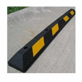 S3PL Yellow and Black Rubberized Wheel Stopper, Size: L 600 X W 120 X H 100 Mm