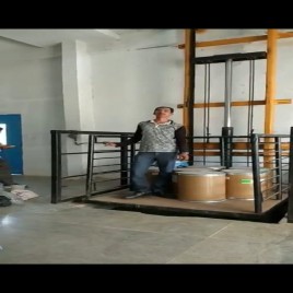 Samrudhi Wall Mounted Hydraulic Goods Lift, Max Capacity: 3-4 ton, Capacity: 1-2 ton