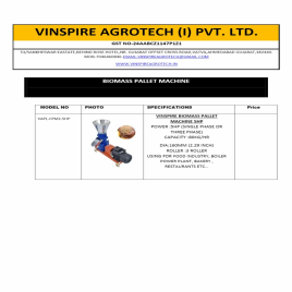 SAWDUST Biomass Pellet Making Machine, Automation Grade: Semi-Automatic