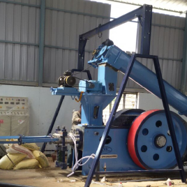 Semi-Automatic 1000-1500 kg/hr Agro Waste Briquette Making Machine, 90mm Or 70mm