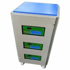 Semi-Automatic 98% 15 KVA Air Cooled Voltage Stabilizer, 400V, 220V