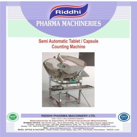 Semi Automatic Disc Type Tablet Capsule Counting and Filling Machine, Capacity: 200 capsule/min