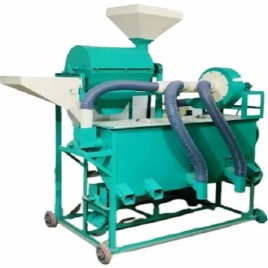 Semi-Automatic Painted Wheat Cleaning Cum Dal Mill Machine 3 HP, Three Phase, 100-150