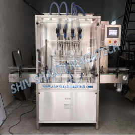 Servo + PLC Controlled Liquid Filling Machine Manufacturer from Ahmedabad