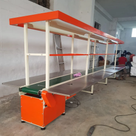 SEW Mild Steel Assembly Line Belt Conveyor, For Packaging, Material Handling Capacity: 50-100 Kg Per Feet