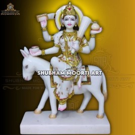 Shitla Mata Marble Statue, Temple, White