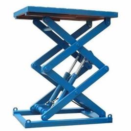 Shiv Technology Blue & Yellow Hydraulic Scissor Lifting, Operating Height: 0-10 feet, Capacity: 200-1000 kg