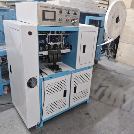 Shopping Bag Non Woven Loop Handle Making Machine, Capacity: 10 PPM, Production Capacity: 100 Pieces per hour