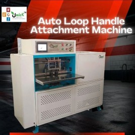 Shopping Bag Non Woven Loop Handle Making Machine, Capacity: 10 PPM, Production Capacity: 100 Pieces per hour