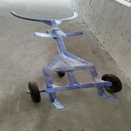 Shreeji Mild Steel Four Wheel Drum Trolley, Loading Capacity: 200-400 kg, Model Name/Number: Se - 121