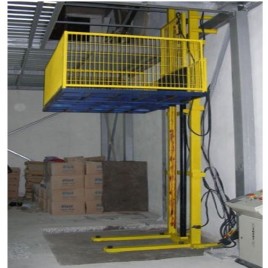 SHRUSTI Hydraulic Goods Lifts Single Mast And Double Mast