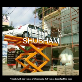 Shubham Engineering Hydraulic Scissor Lift Table With Sliding Platform, for Material Handling