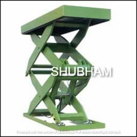 Shubham Engineering Hydraulic High Rise Scissor Lift Table, for Material Handling