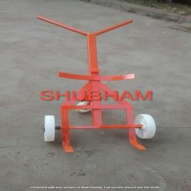 Shubham Engineering Stainless Steel Drum Trolley with Three Wheelers