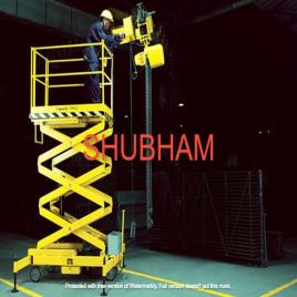 Shubham Engineering Steel Semi Battery Scissors Movable Lift Table
