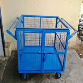 Siddh Krupa Mild Steel Box Handling Trolley, Model Name/Number: Skf - 61