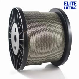 Silver Mild Steel Wire Rope