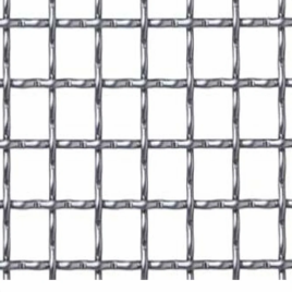 Silver SS Intercrimped Wire Mesh, For Industrial