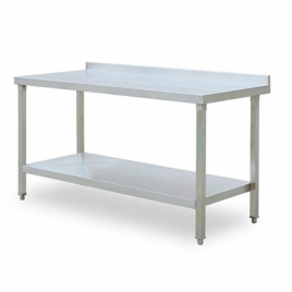 Silver Stainless Steel Kitchen Work Table