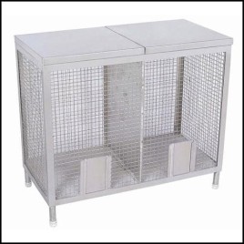 Silver Stainless Steel Potato Onion Bin, For Commercial