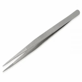 Silver Titanium Diamond Tweezer, For Hold Gemstones, 5 inch