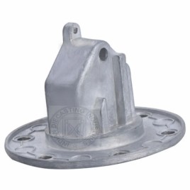 Silver Zinc Die Cast Dashboard Component, Round